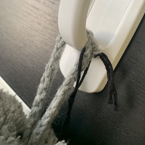 Hearth & Hand Gray Cable Knit Tassel Stocking - Picture 7 of 11